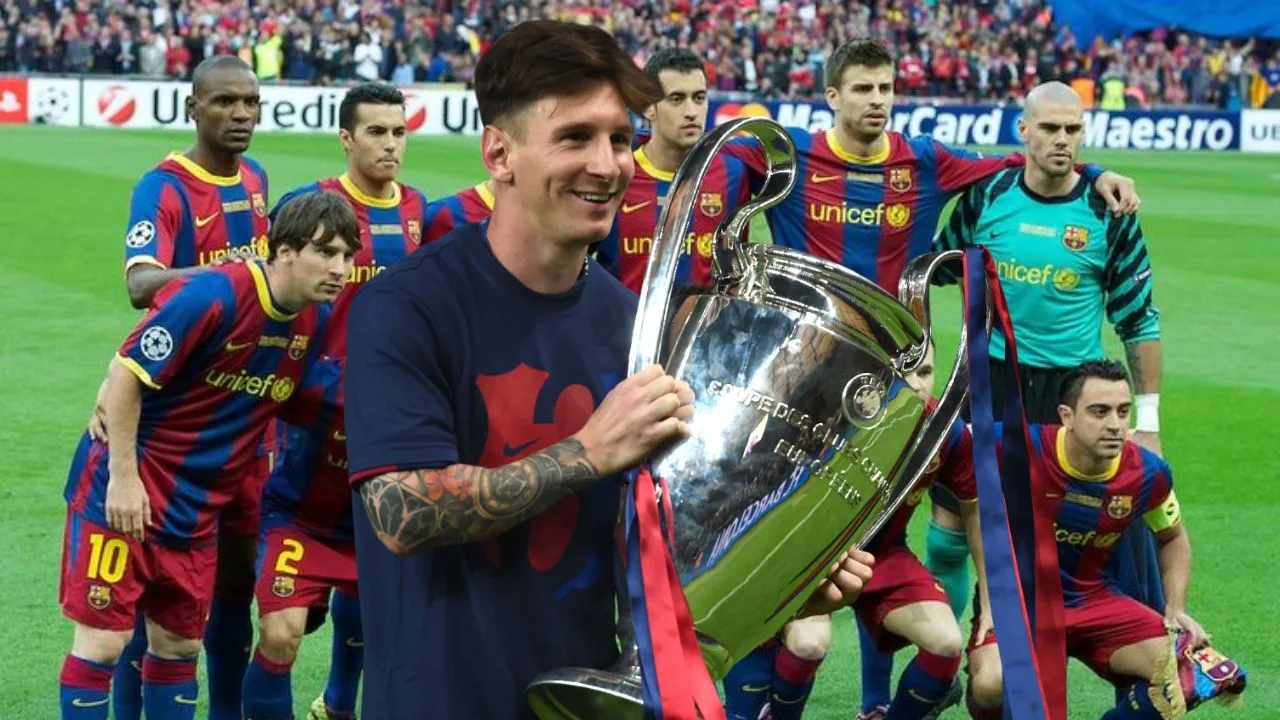 FC Barcelona ganador de la UEFA Champions League en la temporada 2010 - 2011