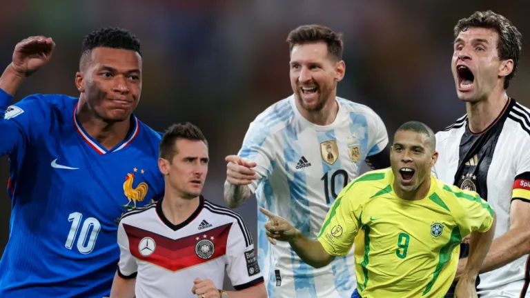 10 Futbolistas con mas goles en mundiales de la FIFA