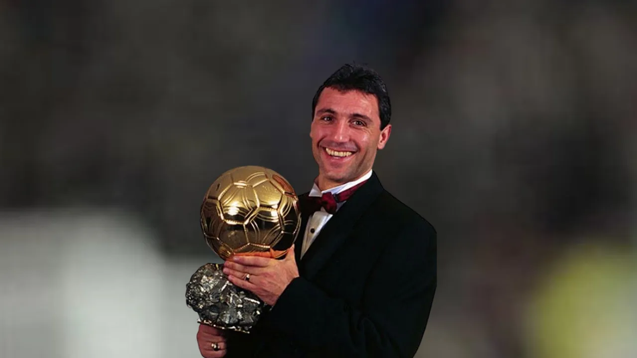 Hristo stoichkov gano 1 Balón de Oro en 1994 mientras jugaba con el FC Barcelona