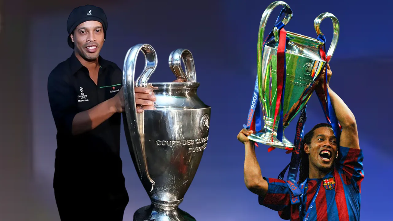 Ronaldinho gano 1 UEFA Champions League mientras jugaba con el FC Barcelona