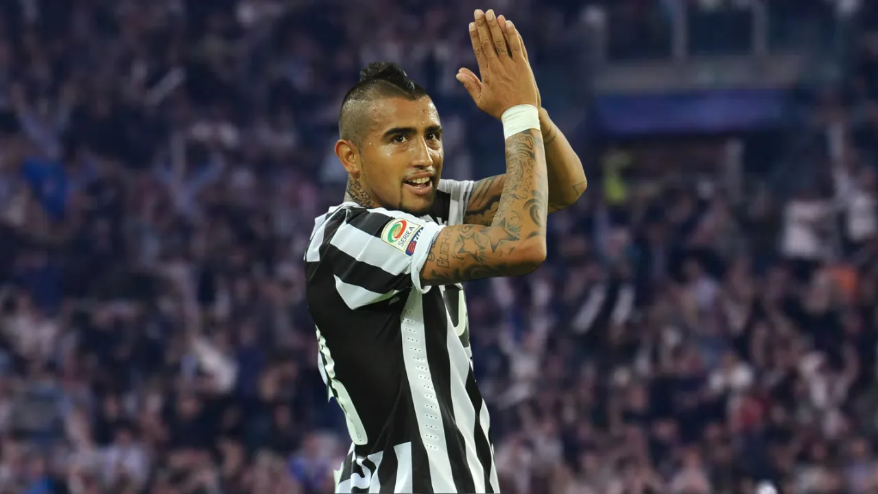 Arturo Vidal con la Juventus de Turín en la UEFA Champions League 2013-2014