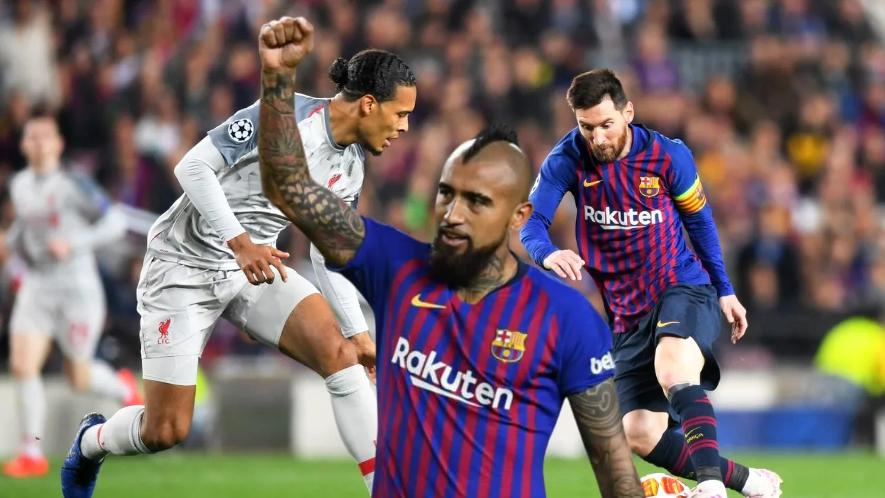 Arturo Vidal en la UEFA Champions League temporada 2018-2019 con el FC Barcelona