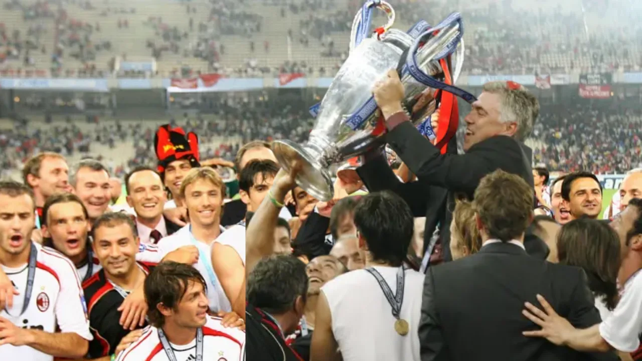 Carlo Ancelotti gano la UEFA Champions League 2006-2007 con el AC Milan