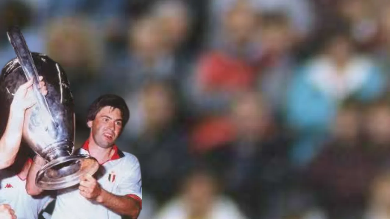 Carlo Ancelotti gano la UEFA Champions League temporada 1989-1990 como jugador del AC Milan