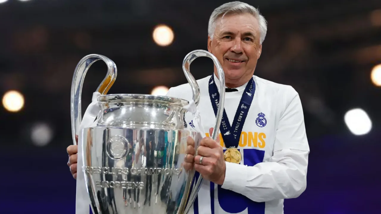 Carlo Ancelotti gano la UEFA Champions League temporada 2021-2022 con el Real Madrid