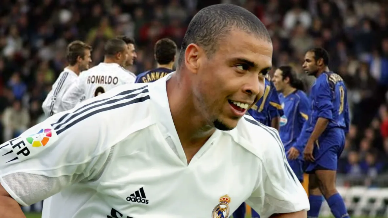 Ronaldo Nazario con el Real Madrid en la UEFA Champions League 2002-2003