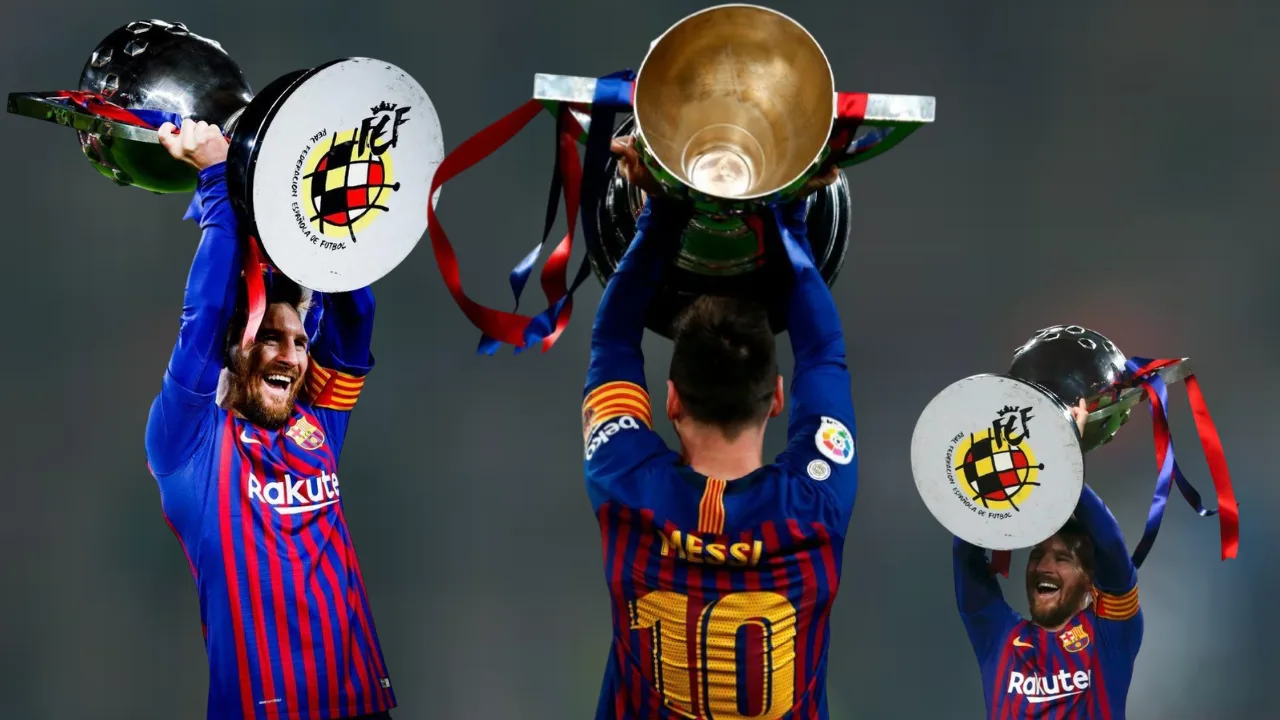 ¿Cuántas Ligas de España a ganado Messi?