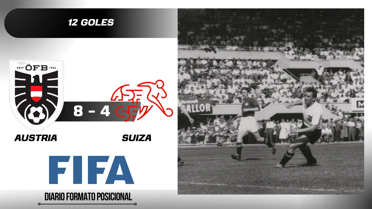 Austria vs Suiza 1954