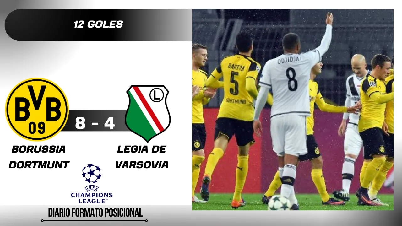 Borussia Dortmunt vs Legia de Varsovia  2016
