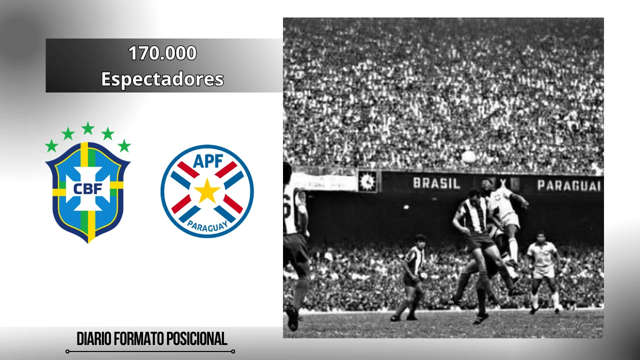 Brasil vs Paraguay partido con 170.000 espectadores