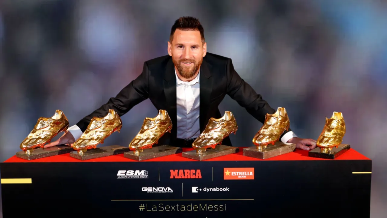Lionel Messi gano 6 Botas de Oro de las ligas europeas