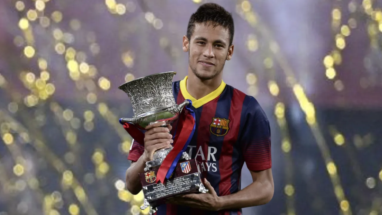 Neymar gano 2 Supercopas de España