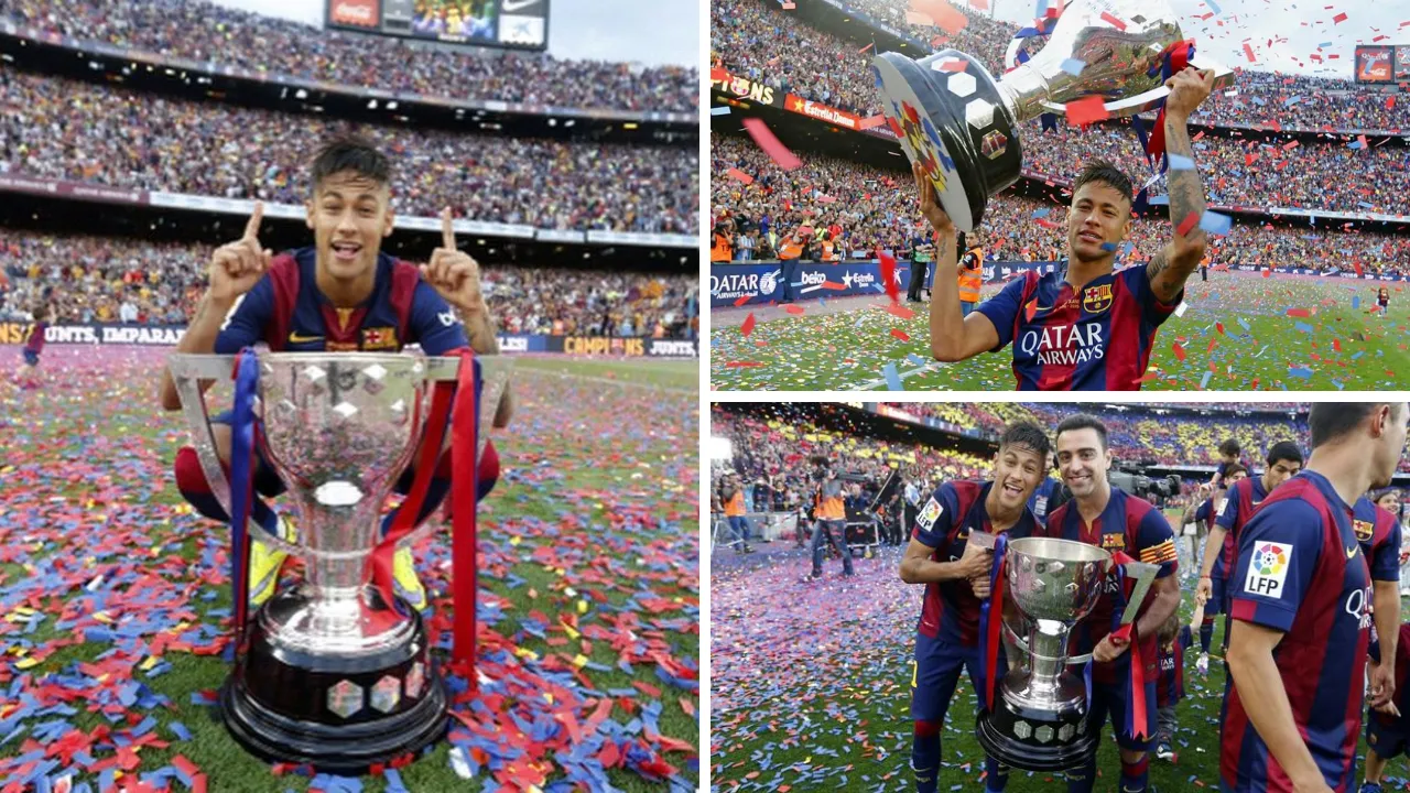 Neymar gano 3 torneos de LaLiga de España
