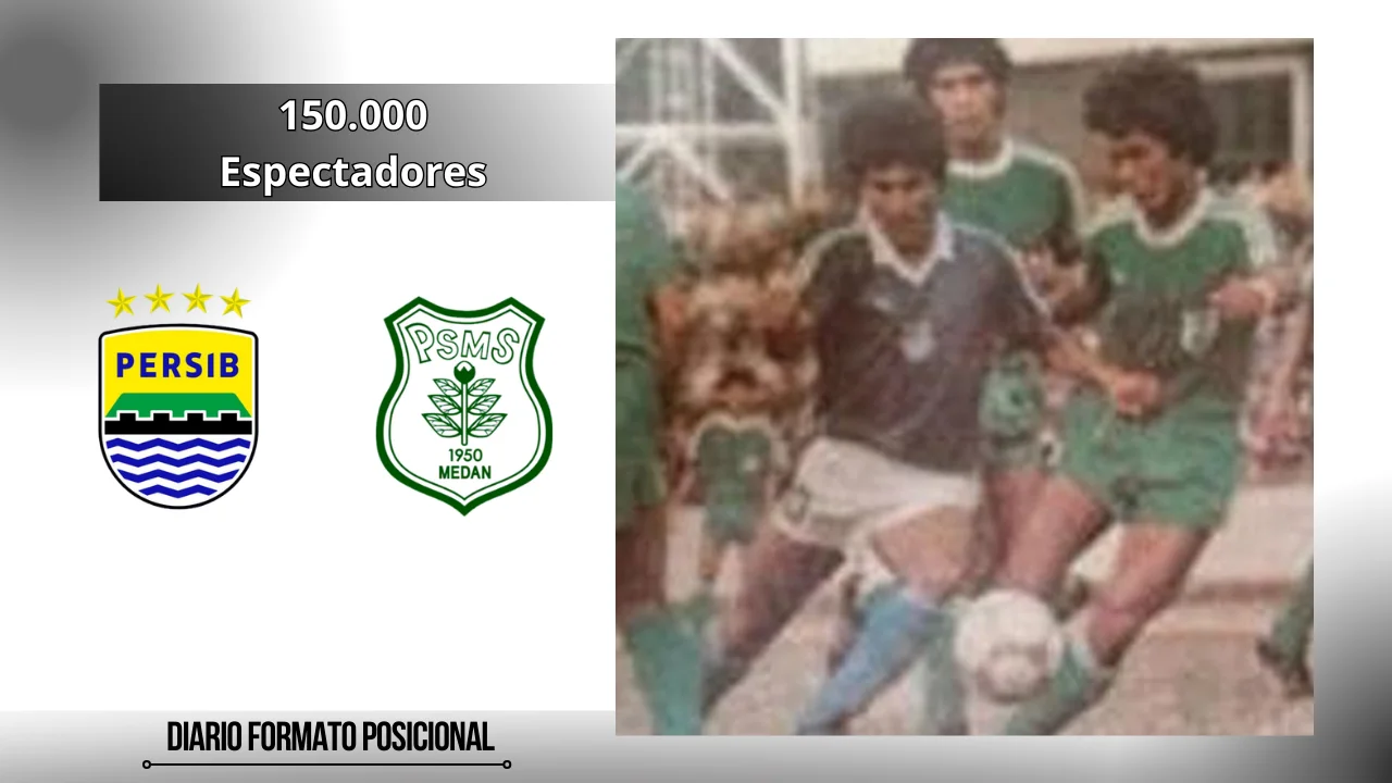 Persib Bandung vs PSMS Medan partido con 150.000 Espectadores