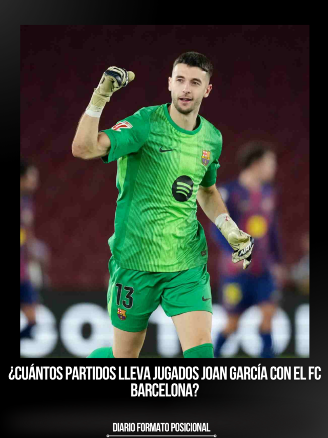 ¿Cuántos partidos lleva Joan García con el FC Barcelona?