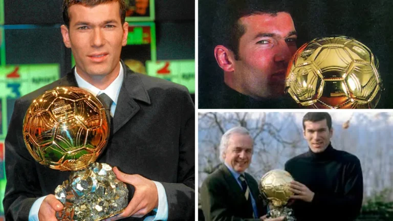 ¿Cuántos Balones de Oro ganó Zinedine Zidane?