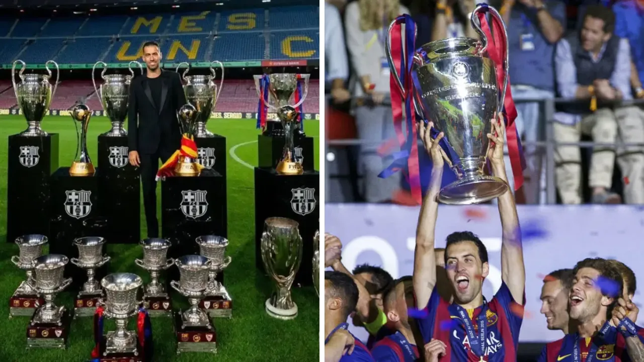 ¿Cuántos títulos tiene Sergio Busquets en total?