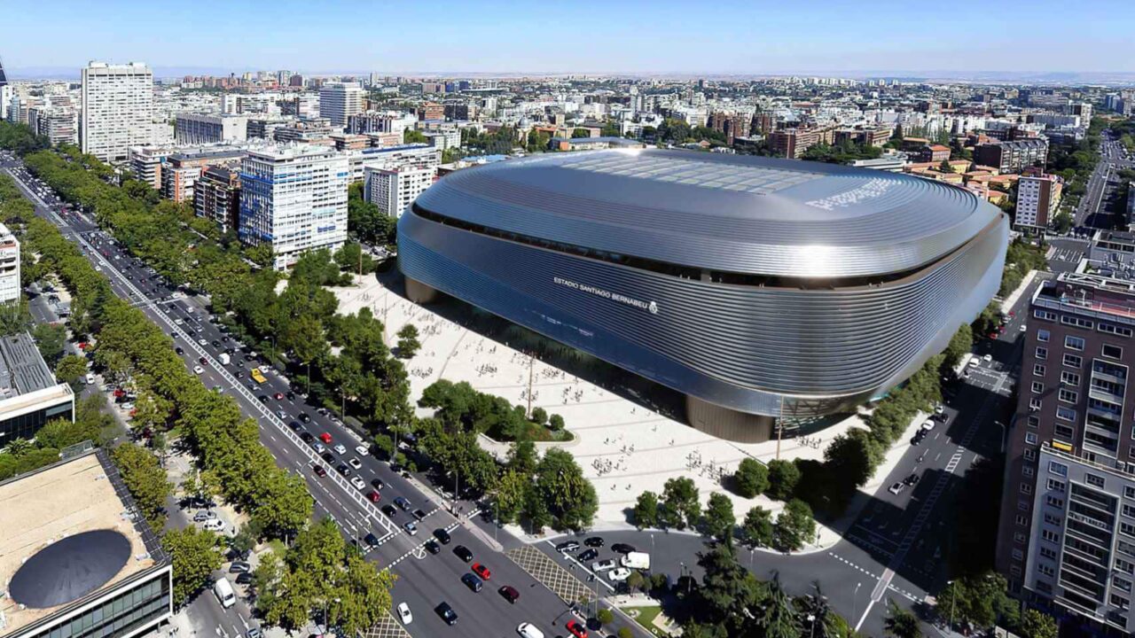 Vista del Bernabéu durante un partido del Real Madrid