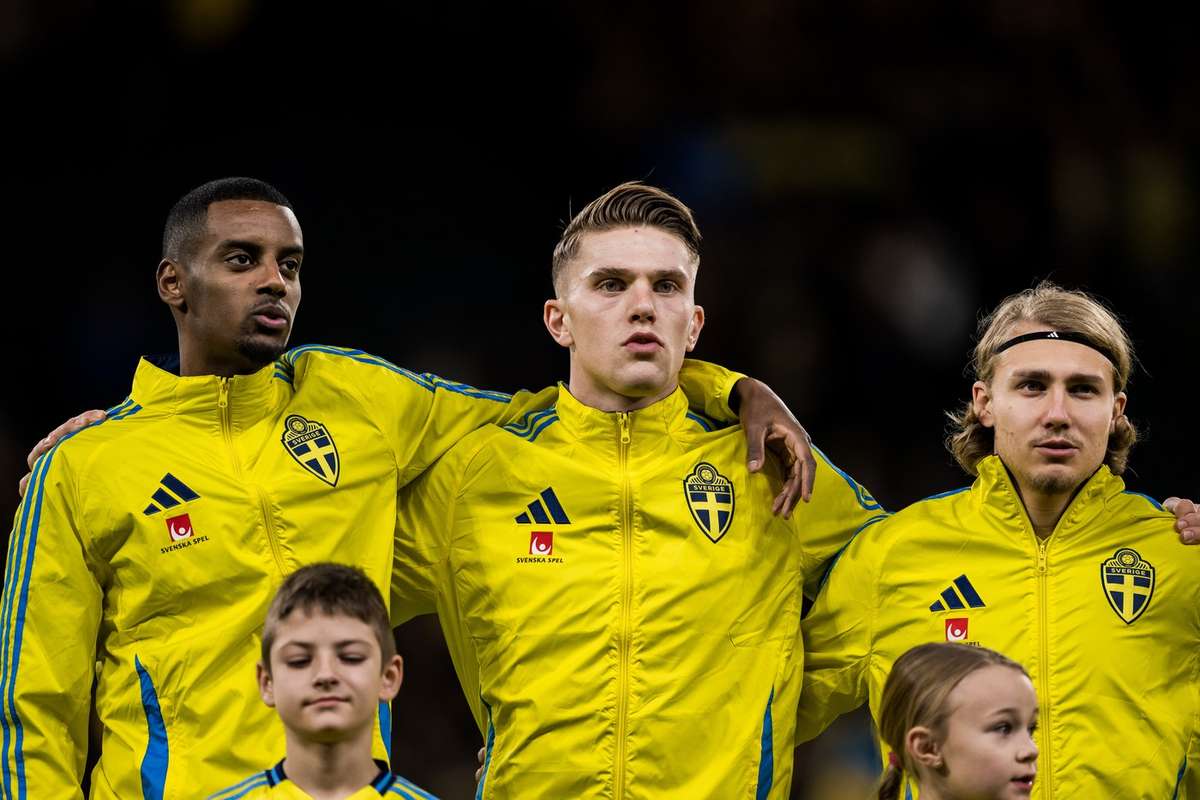 Viktor Gyökeres con la selección de Suecia