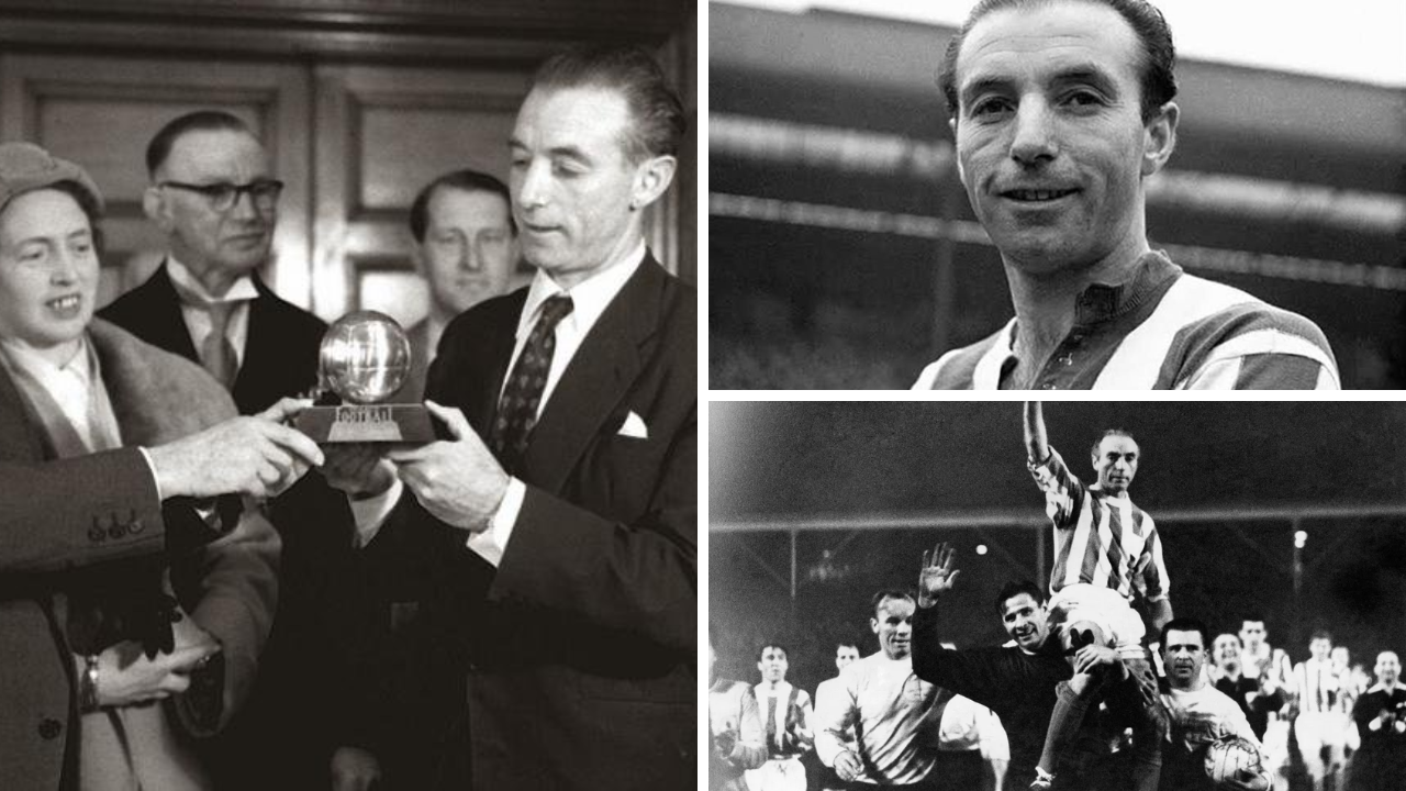 Stanley Matthews recibe el primer Balón de Oro de la historia
